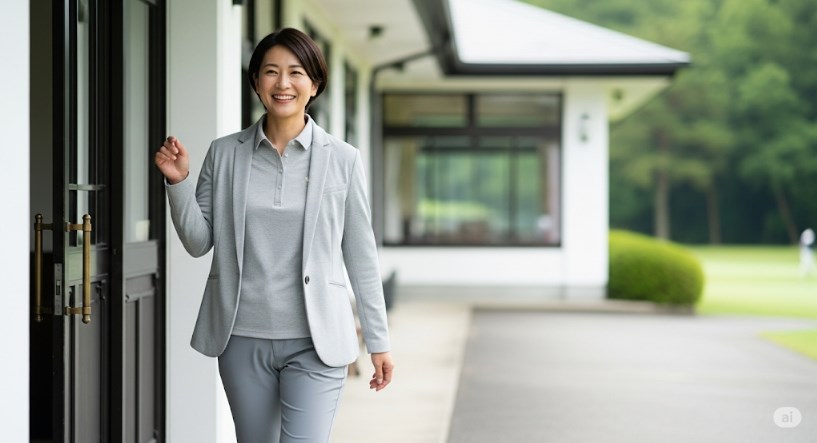 ゴルフ行き帰り服装で女性向けのユニクロ活用術