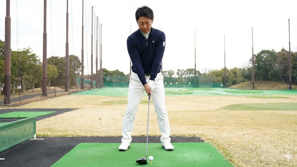 基本となる左足かかと線上へ正しくセットする方法