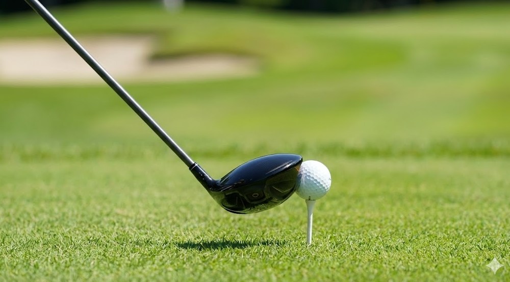 ティーの高さで弾道を変える技術