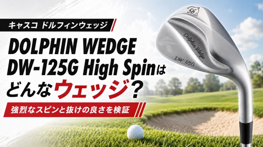 DOLPHIN WEDGE DW-125G High Spinはどんなウェッジ？強烈なスピンと抜けの良さを検証
