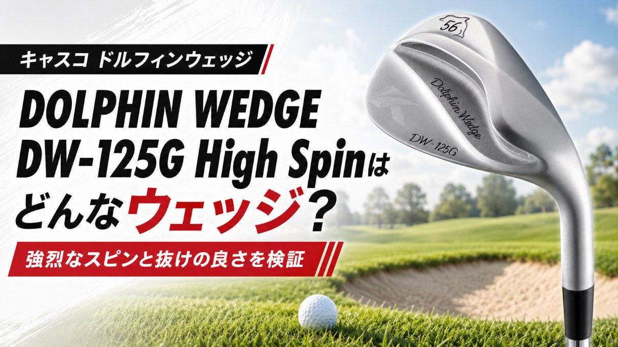 DOLPHIN WEDGE DW-125G High Spinはどんなウェッジ？強烈なスピンと抜けの良さを検証
