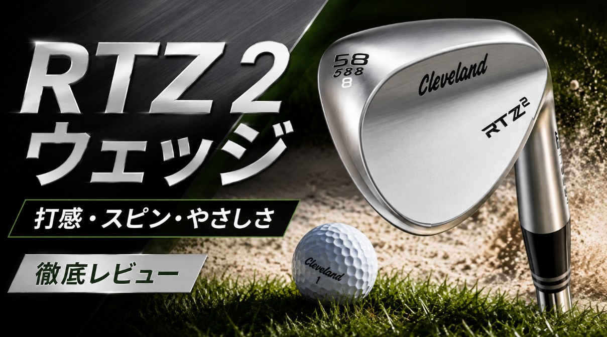 クリーブランドRTZ 2ウェッジの評価｜打感とスピンを検証