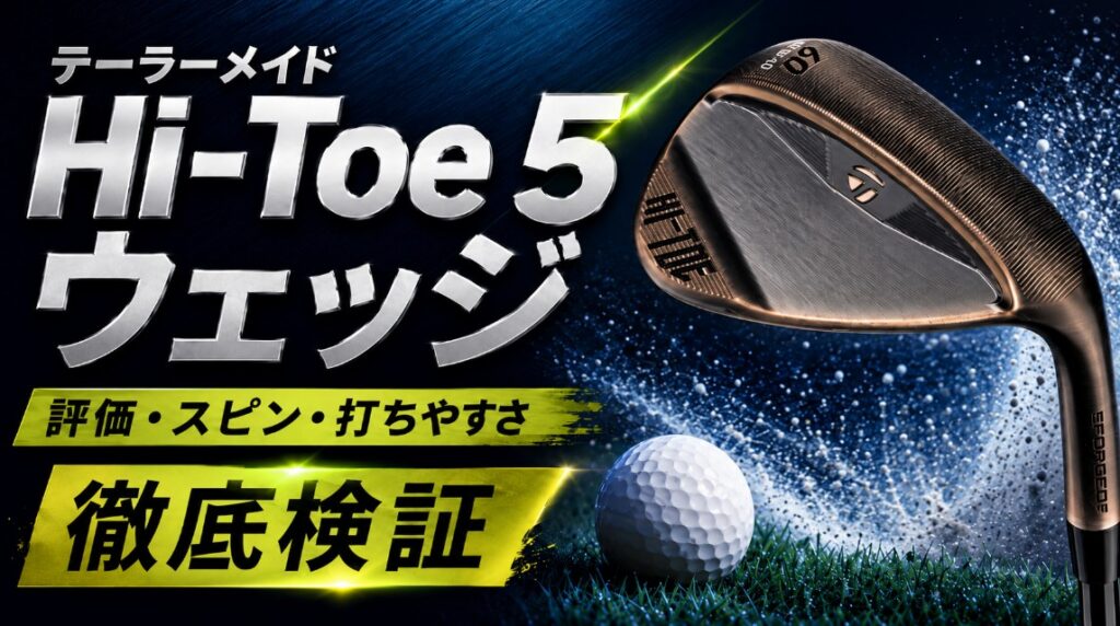 テーラーメイドHi-Toe 5ウェッジの評価は？スピン性能を検証