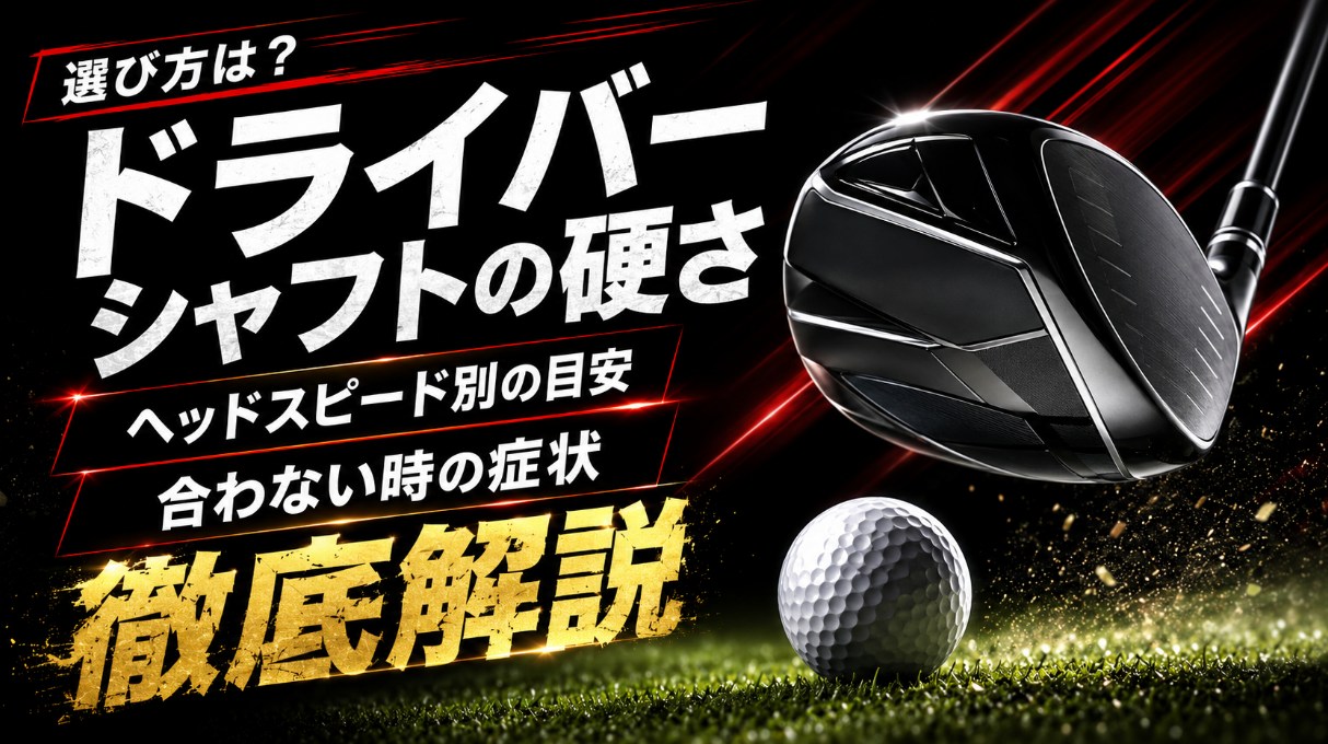 ドライバー シャフト 硬さの選び方は？ヘッドスピード別の目安と合わない時の症状を徹底解説