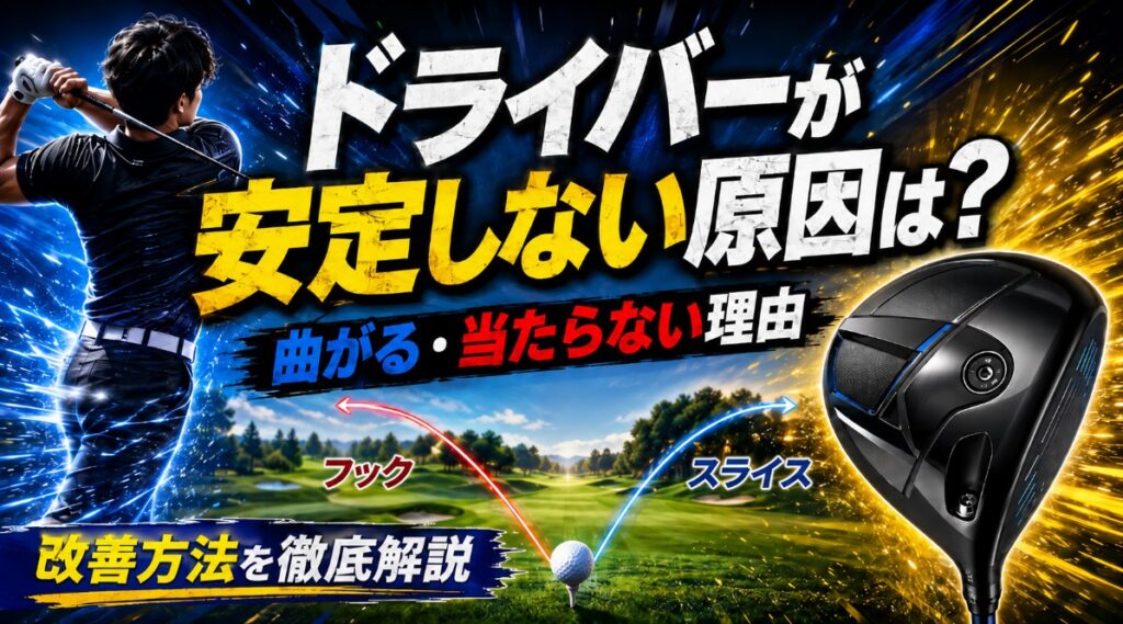 ドライバーが安定しない原因は？曲がる・当たらない理由と改善法