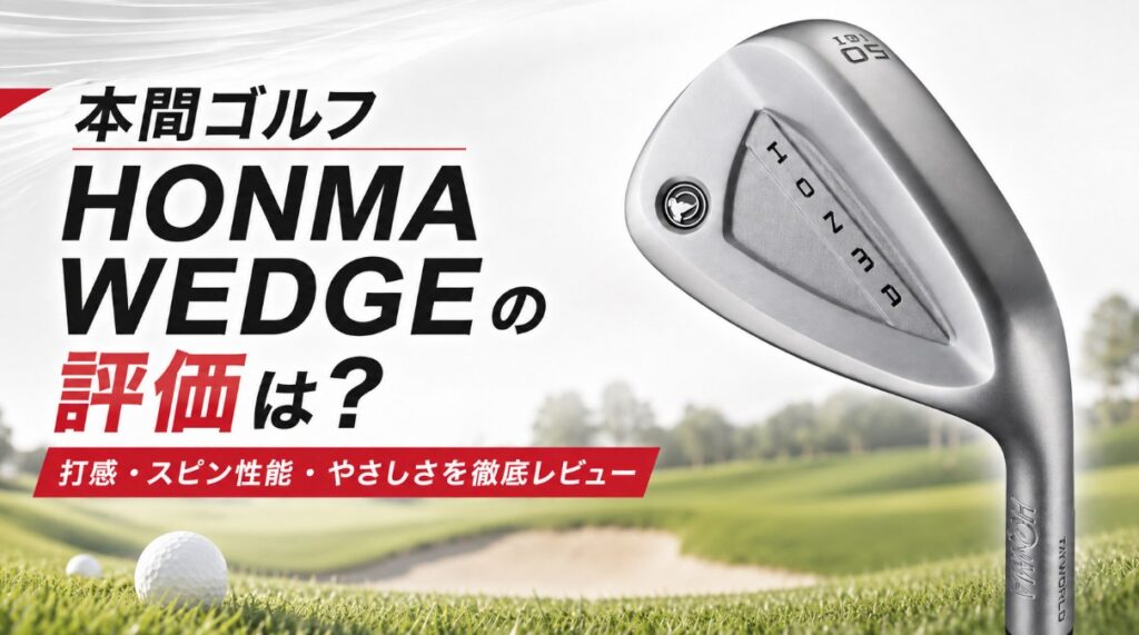 本間ゴルフ HONMA WEDGEの評価は？打感・スピン性能・やさしさを徹底レビュー